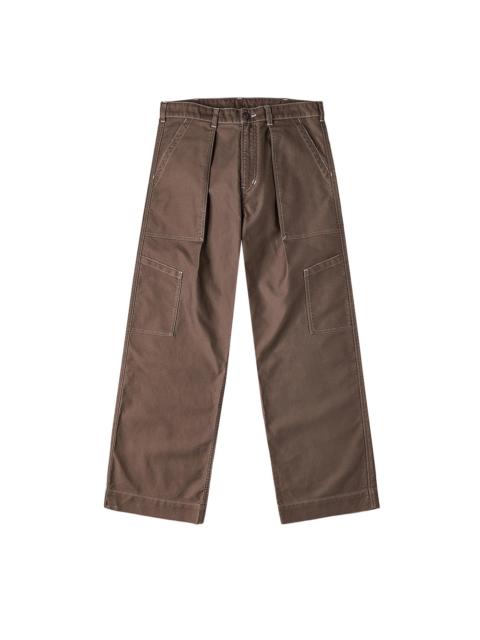 EVISU Hand-Painted Seagull Print Relax Fit Flight Pants