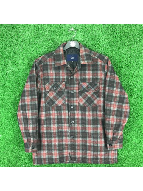 Other Designers Vintage - Vintage Wool Flannel Checkered Quilted Lining by Crew