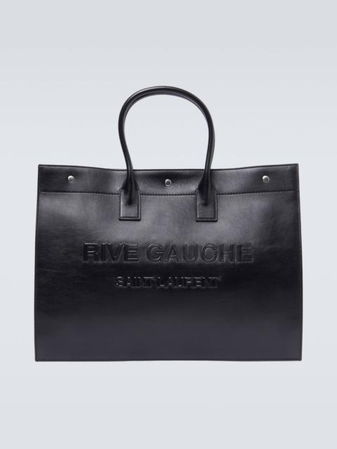 SAINT LAURENT Rive Gauche leather tote bag