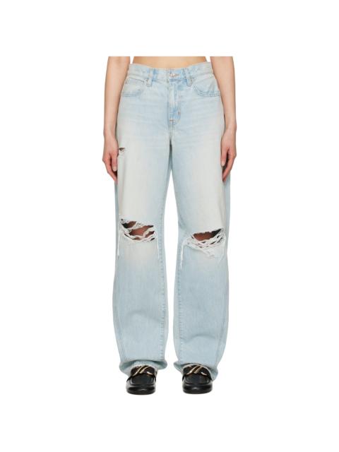 SLVRLAKE Blue Tess Long Jeans