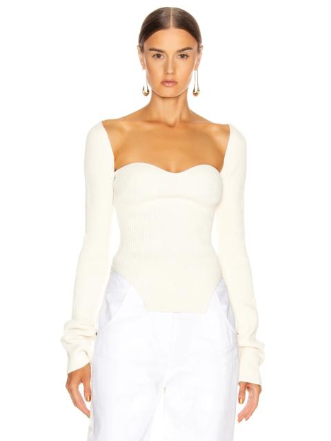 KHAITE Maddy Long Bustier Top