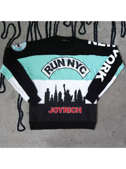Other Designers Vintage - JOYRICH RUN NYC Big Logo Spellout Full Printed