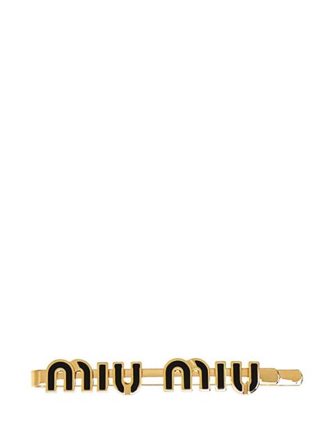 Miu Miu Miu Miu Women Gold Metal Hair Clip