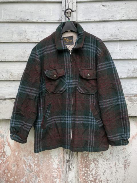 Other Designers Vintage - Vintage 90s Cal Craft. Plaid Sherpa Wool Jacket