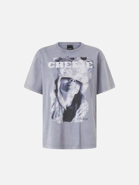 PINKO CHEESE-PRINT T-SHIRT