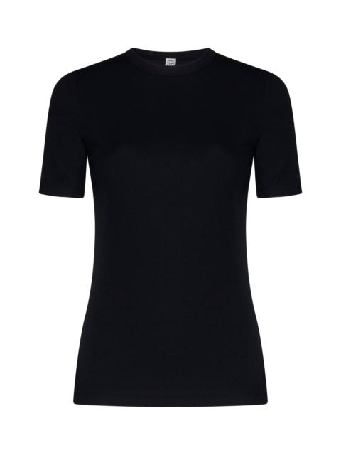 Toteme Women Rib Knit Cotton T-Shirt