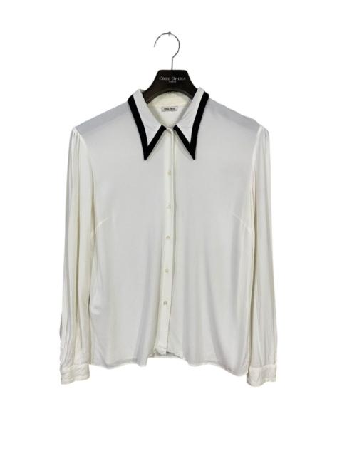 Miu Miu Luxury Miu miu shirt button ups simple design