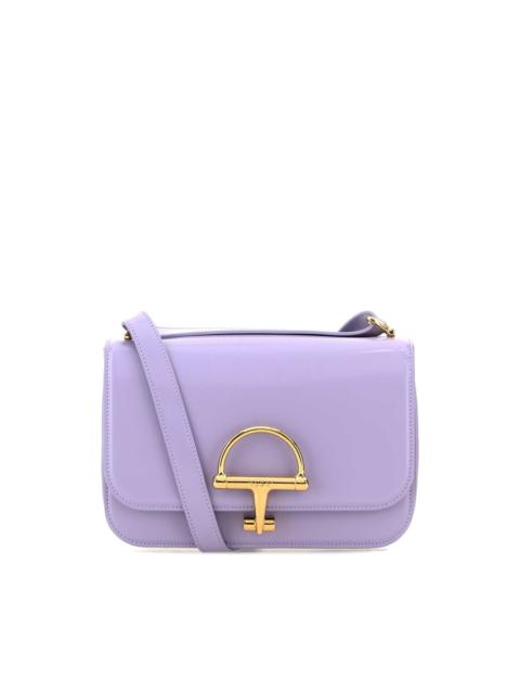 GUCCI Lilac Leather Small Gucci Siena Shoulder Bag