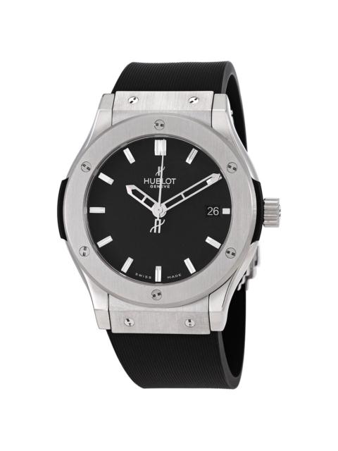 Hublot Pre-owned Hublot Classic Fusion Black Dial Black Rubber Strap Men's Watch 511.ZX.1170.RX
