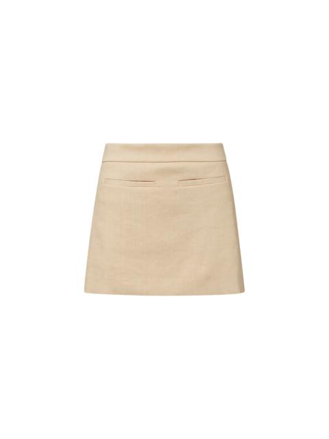 VERONICA BEARD ALVARA STRETCH-LINEN SKORT