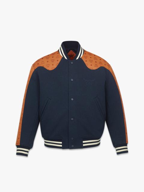 MCM Ponte Varsity Jacket in Monogram Neoprene Jacquard
