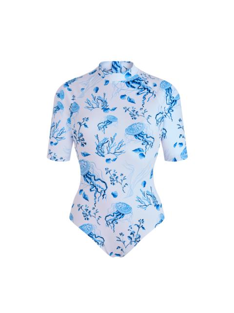 Vilebrequin Women UV Protection One-piece Rashguard Medusa and Shells