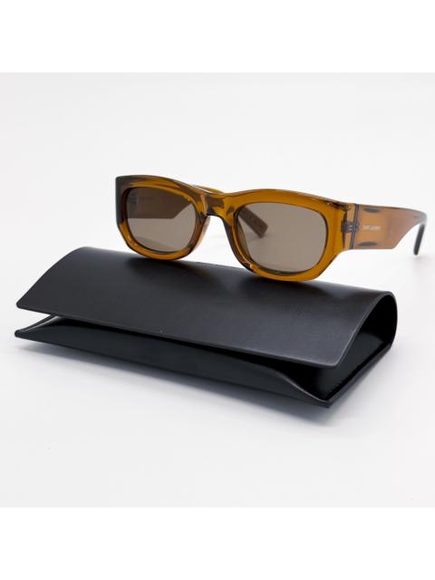 SAINT LAURENT NEW SAINT LAURENT SUNGLASSES SL713 003 BROWN UNISEX