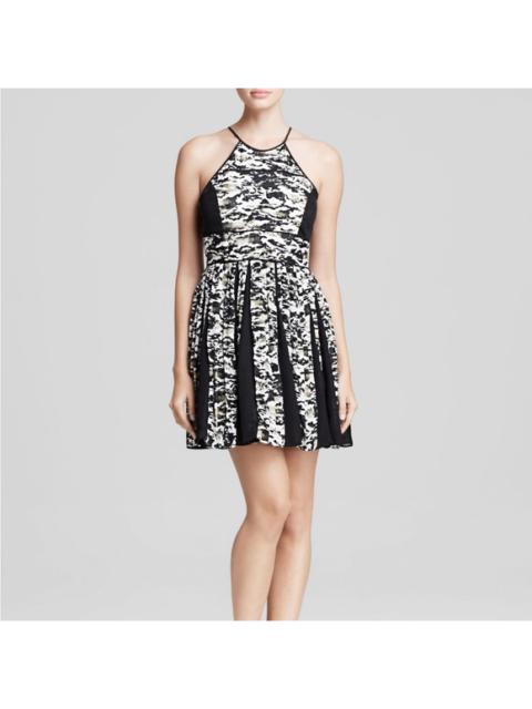 Other Designers Parker Kerri Tidal Camouflage Pleated Dress XS