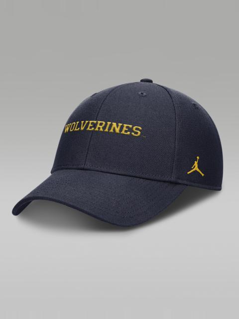 Jordan Michigan On-Field Rise Gameday Men's Jordan Brand Dri-FIT College Trucker Adjustable Hat