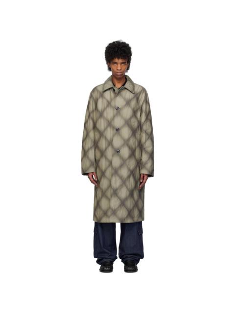 Dries Van Noten Gray Duck Canvas Coat