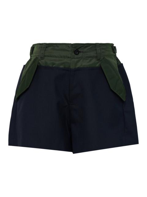 sacai Suiting Mix Shorts