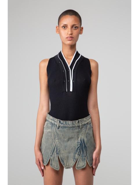 Y/Project $805 Y/Project Triple Neck Bodysuit