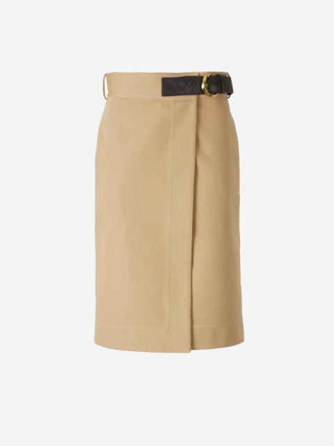 Bottega Veneta CANVAS MIDI SKIRT