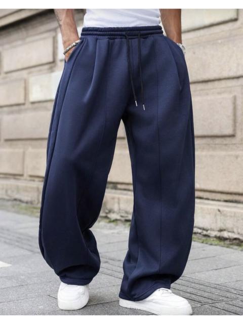 Other Designers Japanese Brand - Baggy blue wide leg Sweatpant