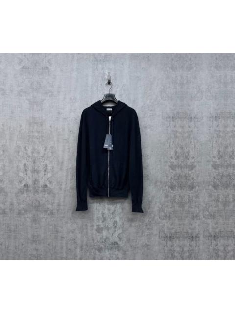 Dior DIOR Pure Cashmere Zip-Up Hoodie with Topstitching