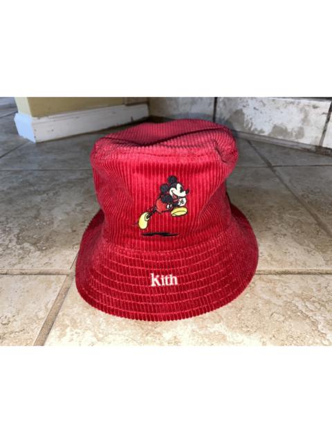 Other Designers Kith - x Red Corduroy Bucket Hat