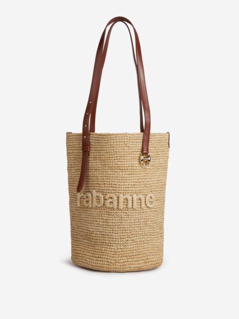 rabanne RAFFIA TOTE BAG