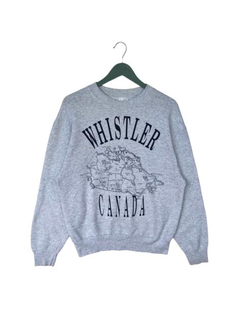 Other Designers Vintage - Vintage 90s Whistler Canada Maps Sweatshirt