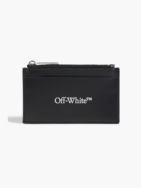 Off-White Printed leather cardholder