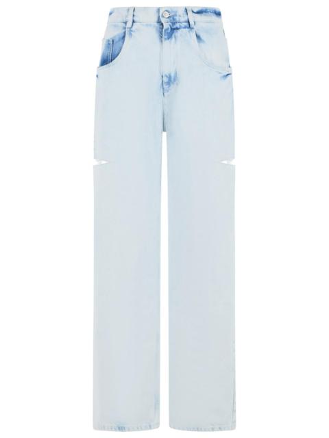 Maison Margiela Maison Margiela Cut-Out Light Blue Denim Jeans