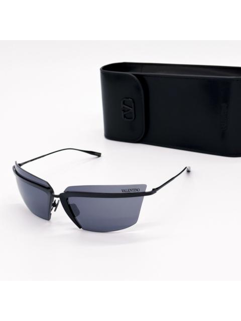 Valentino NEW VALENTINO SUNGLASSES WOMEN BLACK V-LURE VLS-130A EYEWEAR