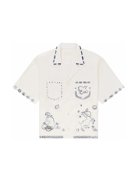 AIMÉ LEON DORE Aime Leon Dore Lesvos Cropped Camp Shirt Cream