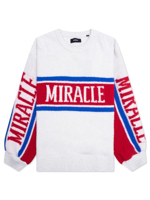 NAHMIAS MIRACLE OVERSIZED CREWNECK - WHITE
