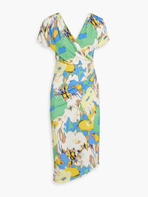 DIANE VON FURSTENBERG Havana wrap-effect printed jersey midi dress
