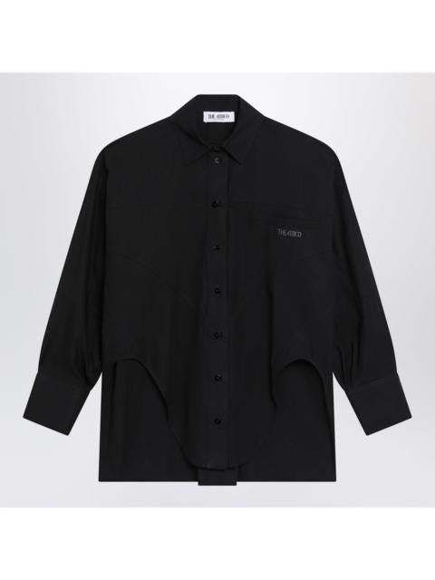 THE ATTICO The Attico Black Cotton Shirt With Logo Women
