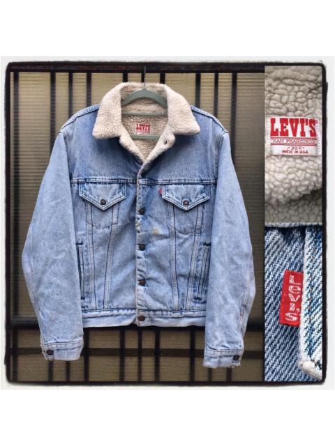 Levi's Vintage Levi’s Sherpa Trucker Jacket Light Blue Wash (USA)