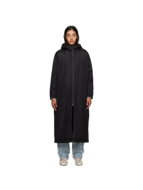 Golden Goose Black Long Hooded Jacket