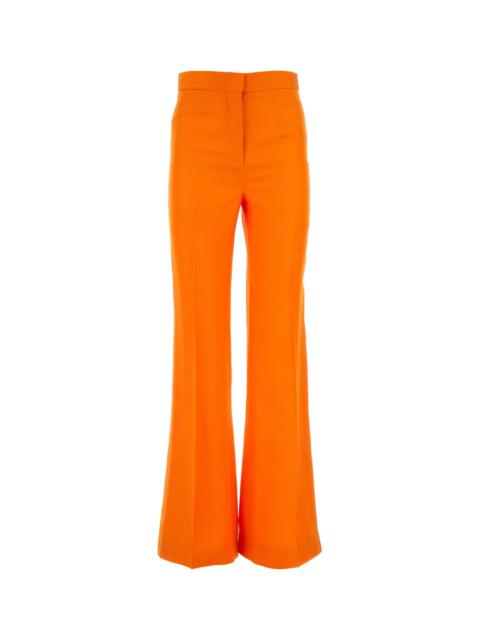 Stella McCartney Fluo orange viscose wide-leg pant