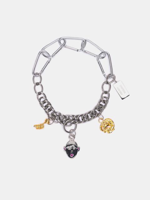 Chopova Lowena Triple Curl Charm Necklace