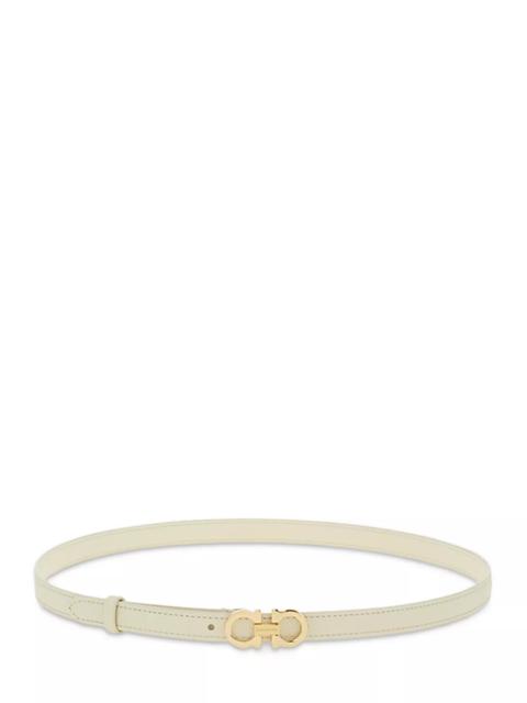 FERRAGAMO Gancini Fixed Leather Belt