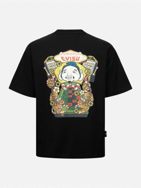 EVISU LUCKY SLOT MACHINE PRINT LOOSE FIT T-SHIRT