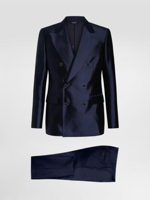 Dolce & Gabbana Shantung and mikado silk double-breasted suit