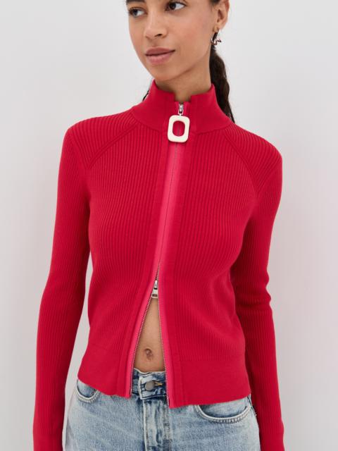 JW Anderson Fitted Zip Up Cardigan