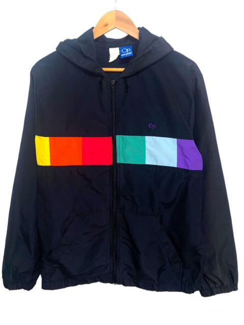 Other Designers Vintage Ocean Pacific ZIP- Up Windbreaker Colorful Block