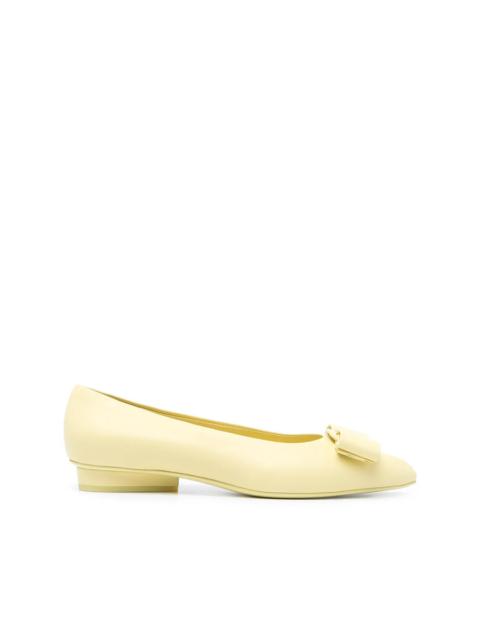 FERRAGAMO Ferragamo Womens Yellow Ballerinas Flats