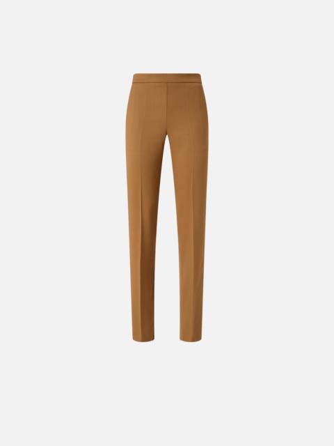 PINKO HIGH-WAISTED TEXTURED WOOL TROUSERS