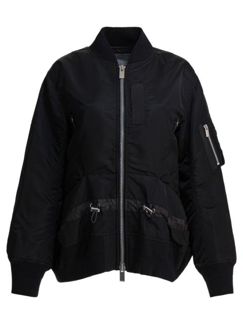 sacai Sacai Nylon Twill Bomber Jacket