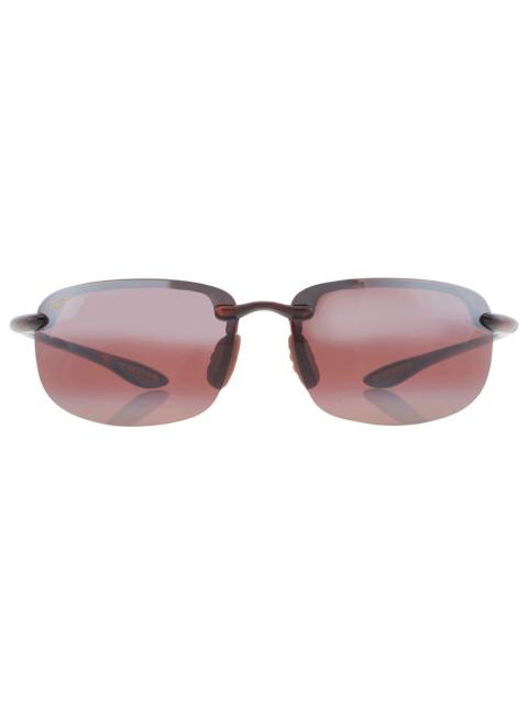 Maui Jim Open Box - Maui Jim Ho'okipa Maui Rose Rectangular Men's Sunglasses R407-10 64