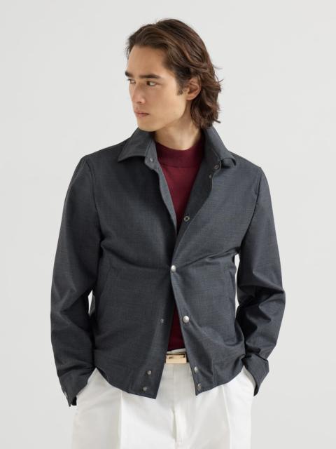 Brunello Cucinelli Bonded virgin wool fresco outerwear jacket