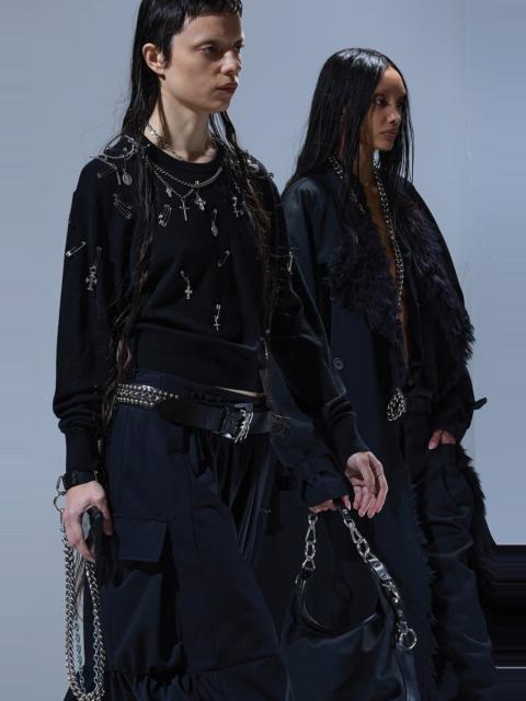 R13 TIGHT WAIST CREWNECK SWEATER